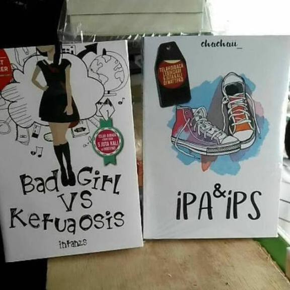 Wow Murah Meriah.. PAKET 2 NOVEL WATTPAD. IPA & IPS. BAD GIRL VS KETUA OSIS