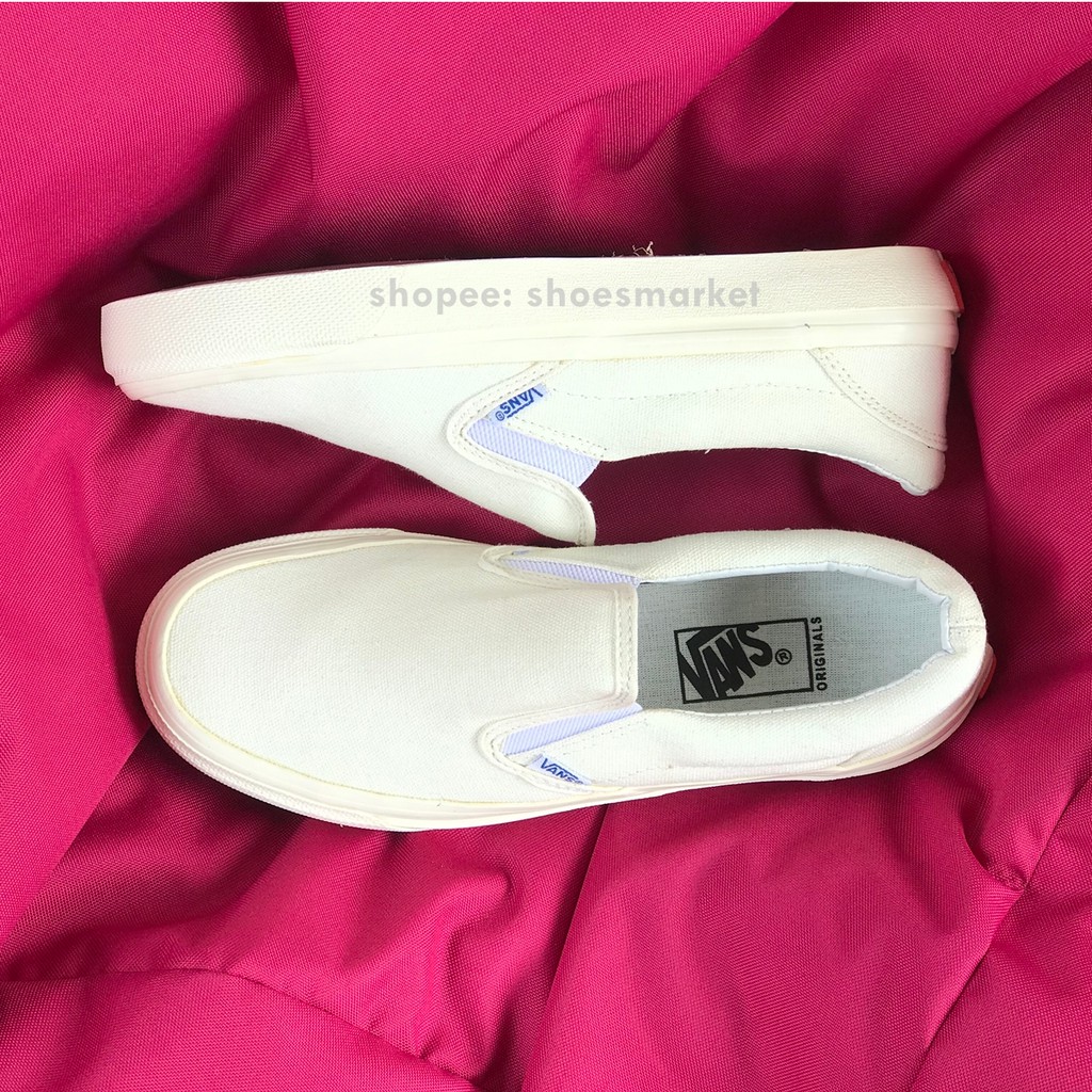 OBRAL SEPATU VANS SLIPON OG OFF WHITE