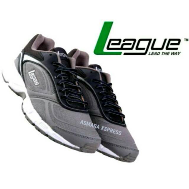 League Original New Legas Series Evade 2 LA Sepatu Olahraga Lari - Cloudburst Nine Iron White