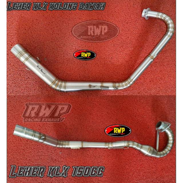 Leher knalpot header pipa knalpot klx kolong header crf klx bawah dan kolong atas