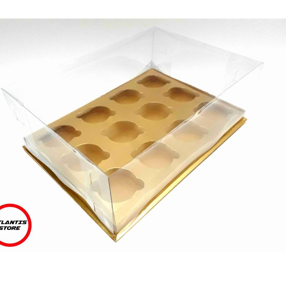 

R3stok lagi BOX CUPCAKE MIKA GOLD ISI 12 ( S12 GOLD ) |U|1C0|05 ..