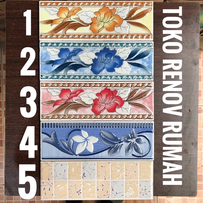 lis keramik 20cm/ list keramik dapur/ lis keramik kamar mandi/ bonbon/ kuku macan