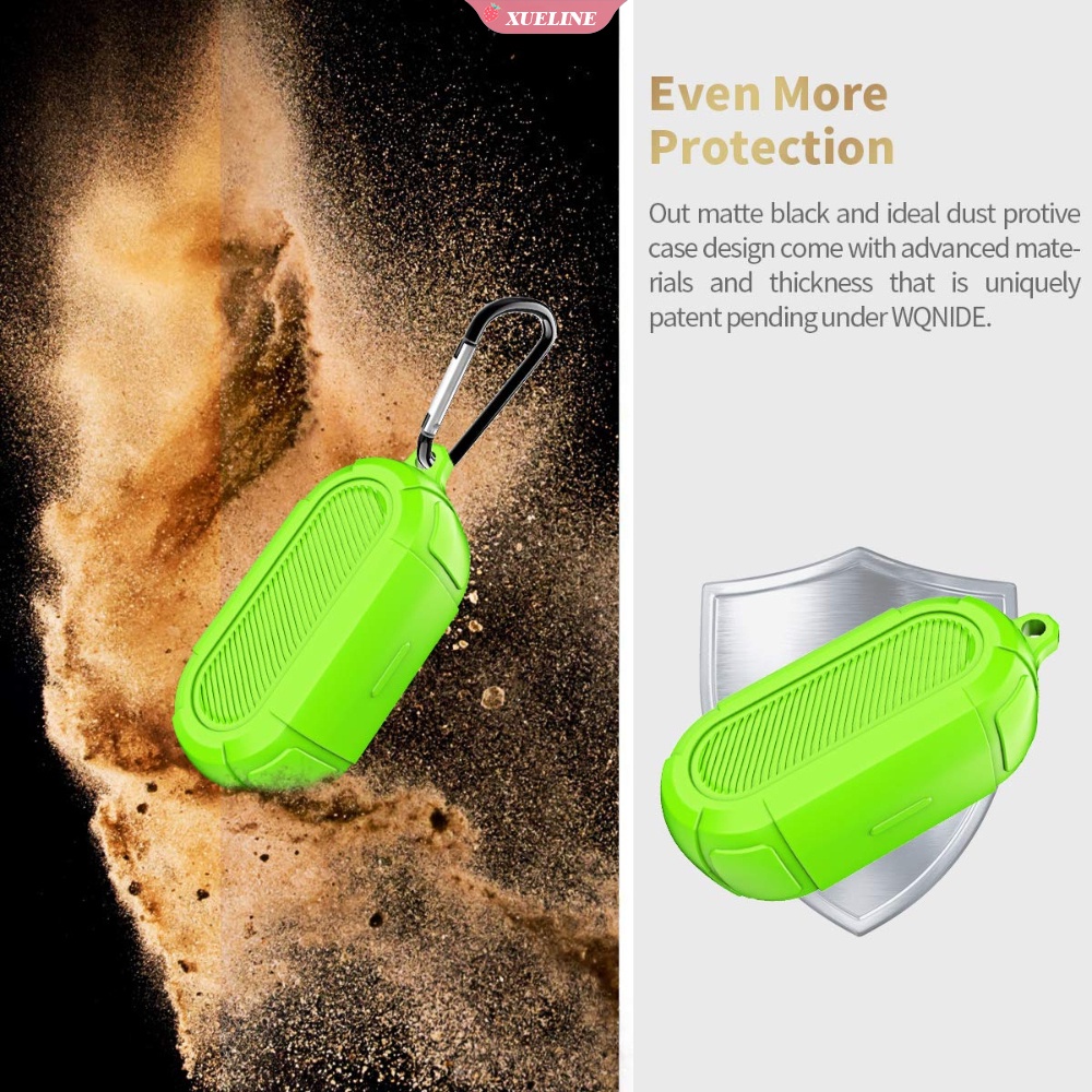 Bose Soft Case Silikon Shockproof Anti Jatuh Dengan Gantungan Kunci Untuk Earphone Sport