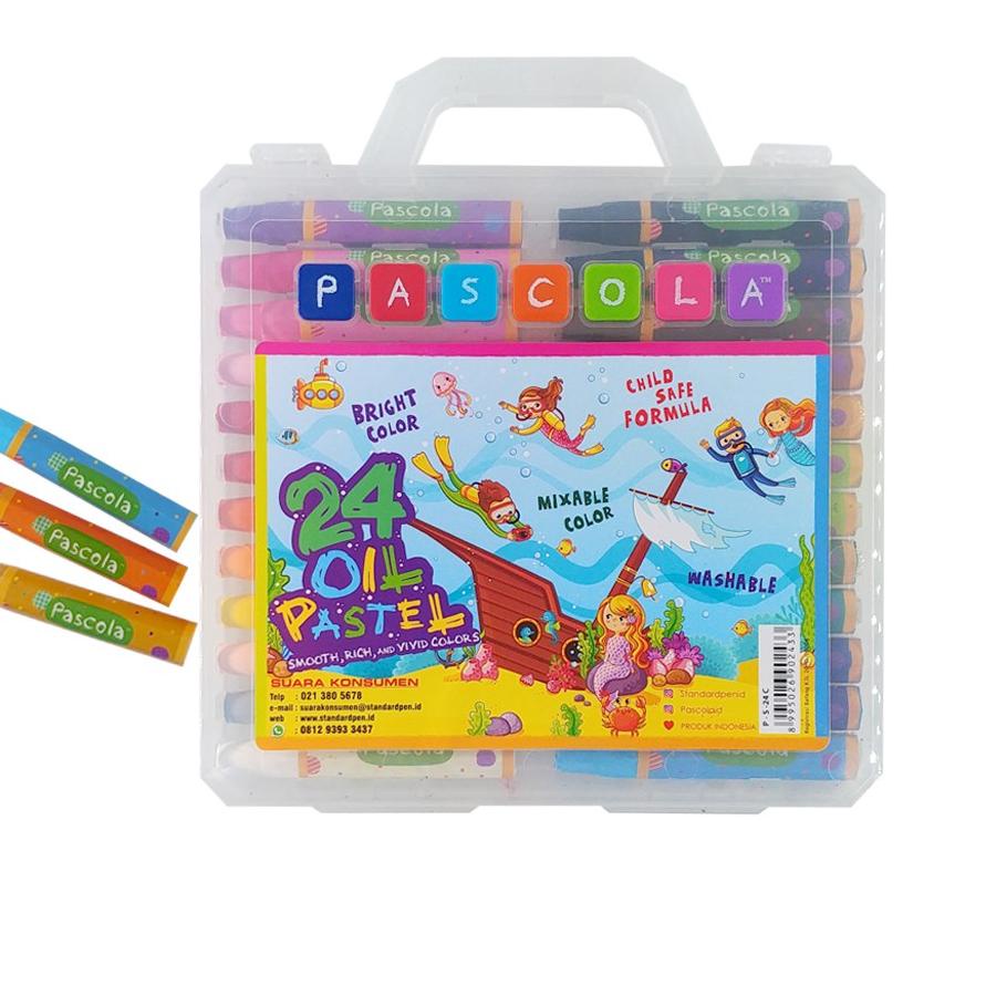 

Berkualitas Standard Pascola Oil Pastel 24 / Set Crayon / Pewarna / Coloring