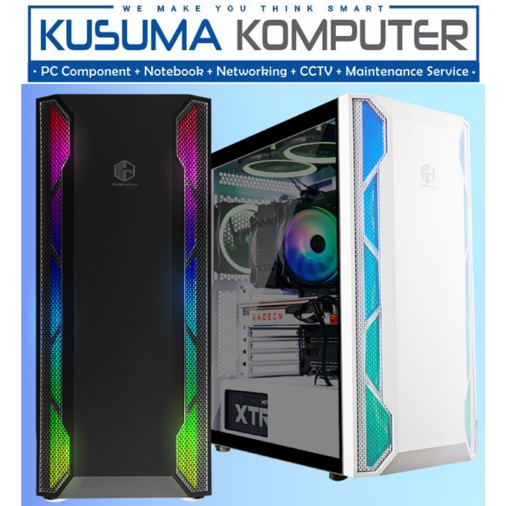 Cube Gaming Dustin White Casing PC Gaming