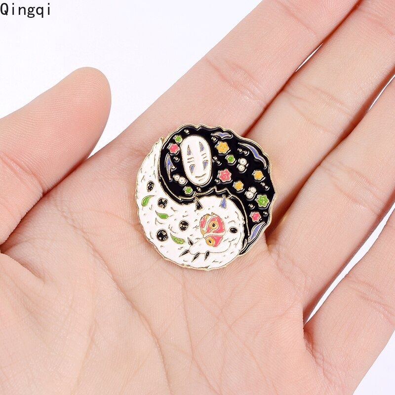 Bros Pin Enamel Desain Karakter Anime Spirited Away No Face Man Untuk Hadiah