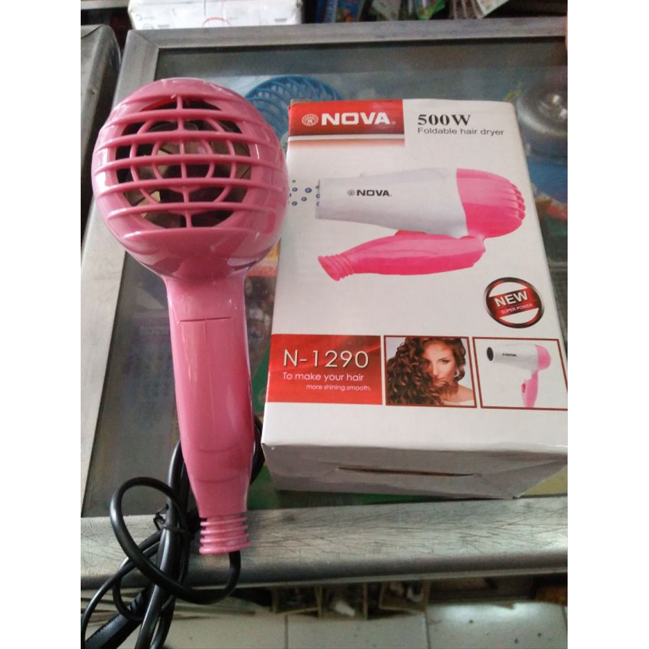 SM- Hairdryer Foldable NEW NOVA N-1290 500W &amp; Hairdryer Lipat &amp; Pengering