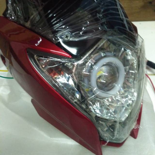 Lampu depan satria Fu 2014 plus proji