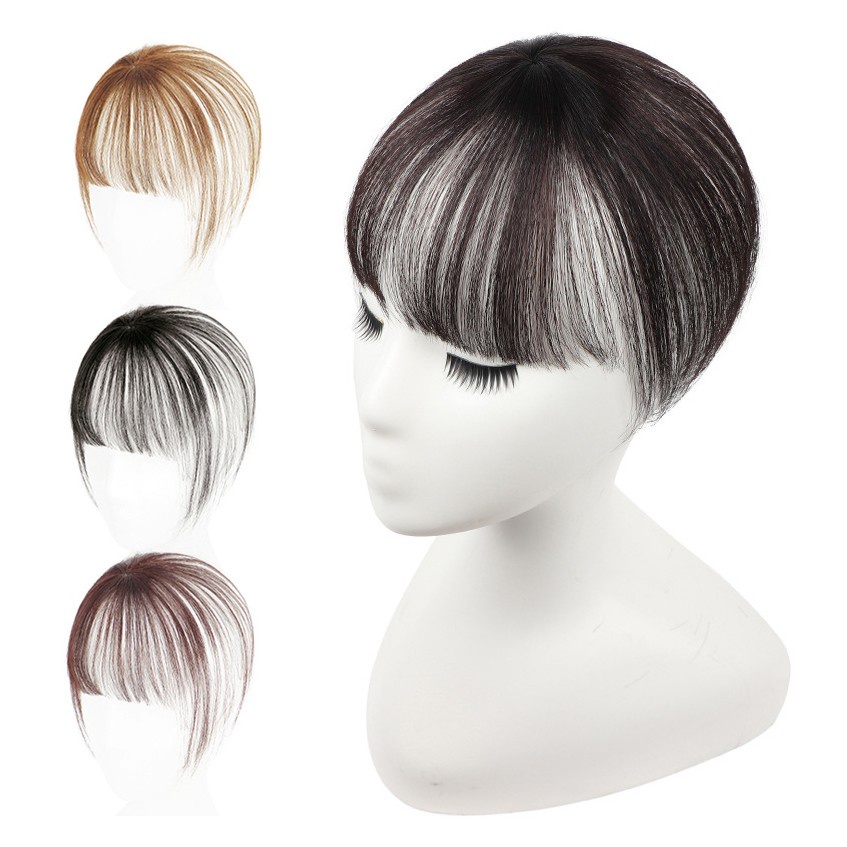 TOTP wig toupee penutup botak klip hair extension clip sintetis volume