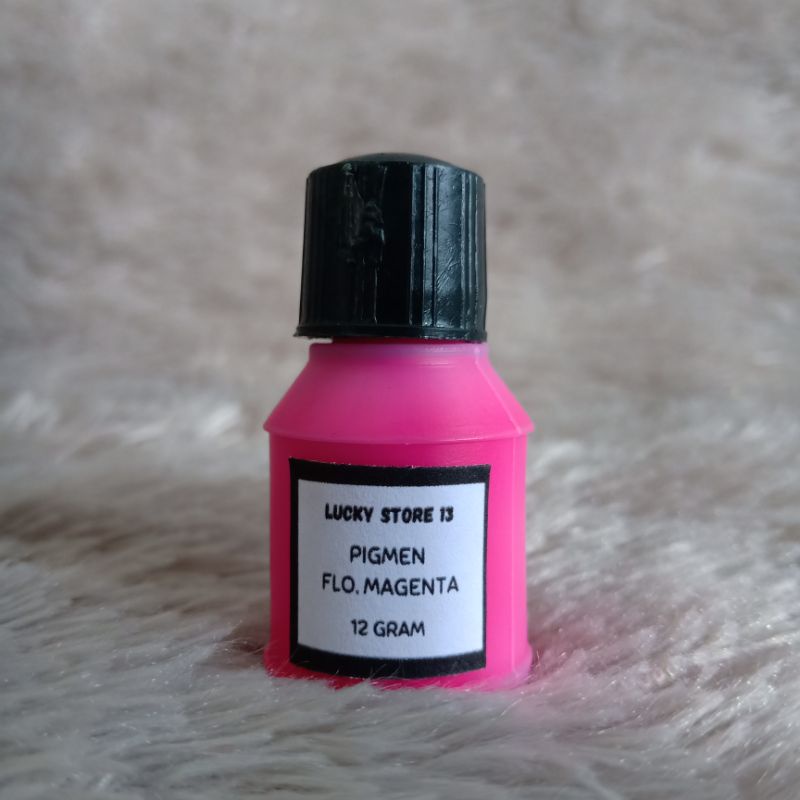 PIGMEN 12gr FLUORESCENT MAGENTA Stabilo Mini Kecil Pewarna Sablon Pigment Color Colour Bundle Slime 