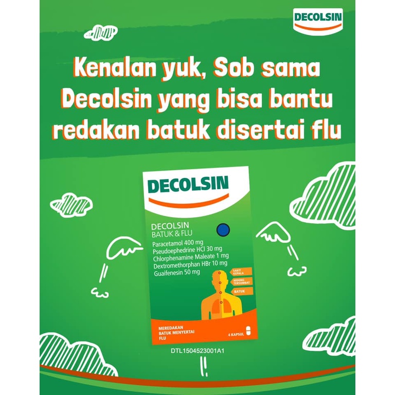 Decolsin Tablet per Sachet isi 4 kapsul