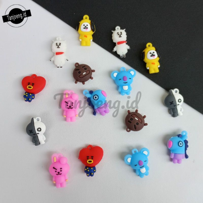 [1 pcs] Bandul BTS Karakter Pilih Karakter Bandul Strap Masker Atau Gantungan Kunci