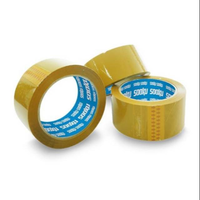 

SOOKU SELOTIP ISOLASI LAKBAN COKLAT UKURAN 2 INCHI 48mm 90 YARD