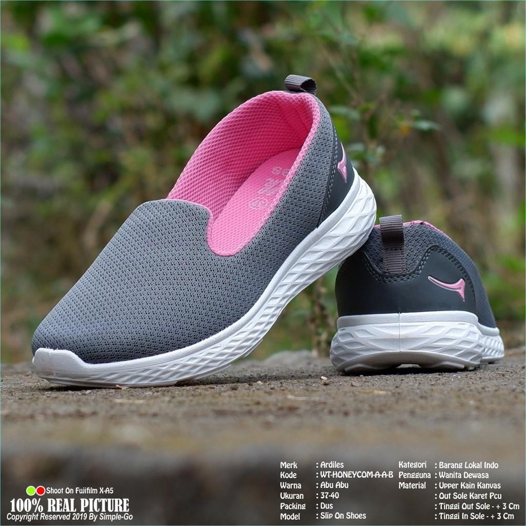 OBRAL ARDILES HONeYCOMB MUFFIN SLIP ON SIZE 38-40 SPORTY SEPATU SLIPON WANITA MODEL SPORTY BAHAN RINGAN