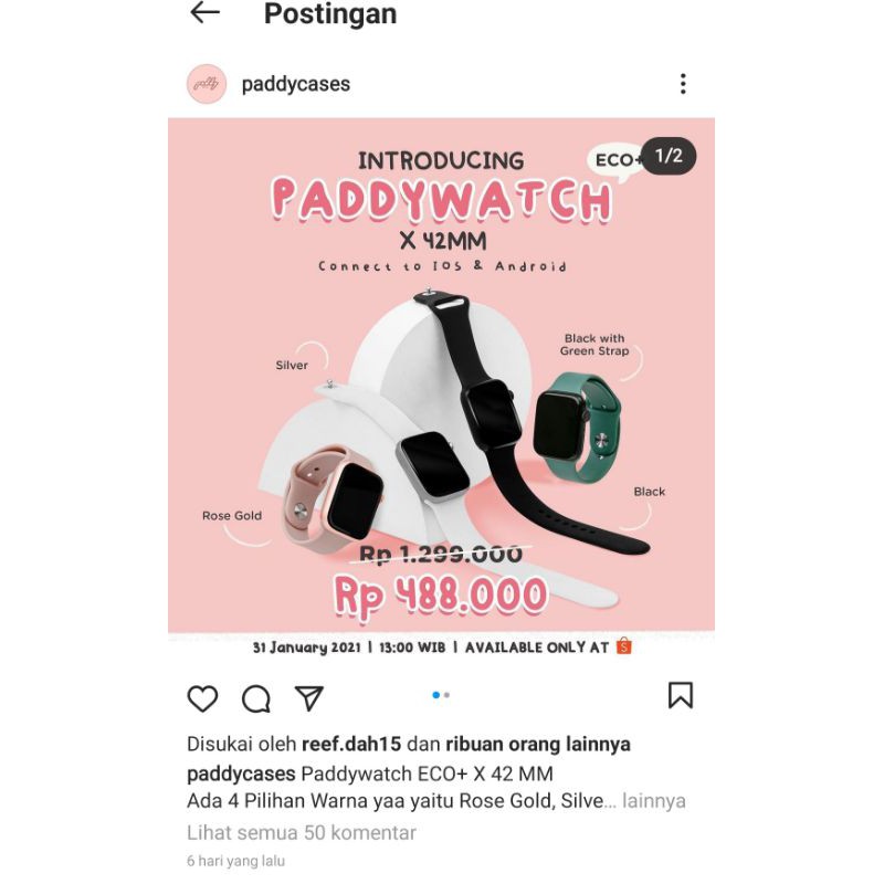 Paddywatch Eco + X 42mm