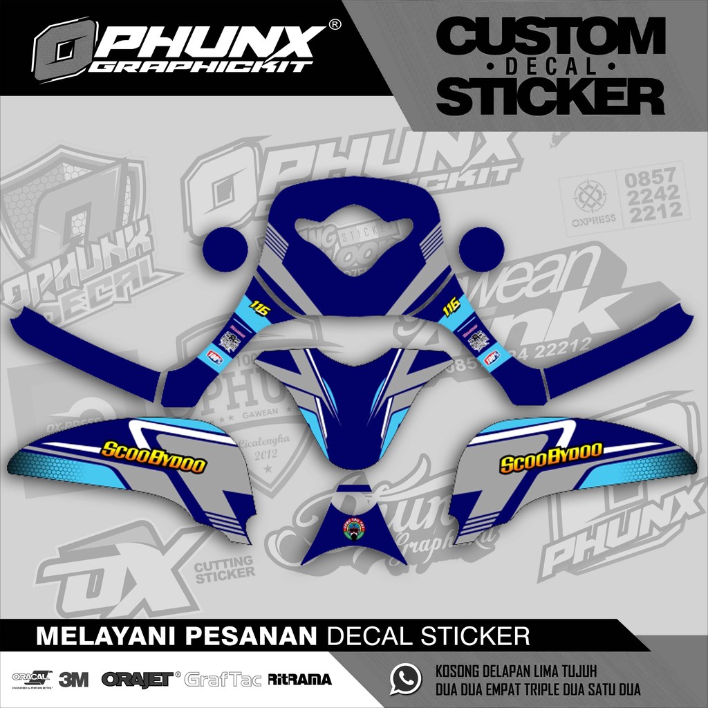 Sticker DECAL SCOOPY Stiker Honda Scoopy New (1)