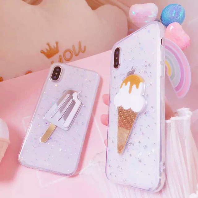 Ice Cream Case iPhone Oppo Vivo Xiaomi Samsung m20 F5 F7 F9 f11 a1 A2 redmi 5 6 + 4a 5a 6a S2 8 lite