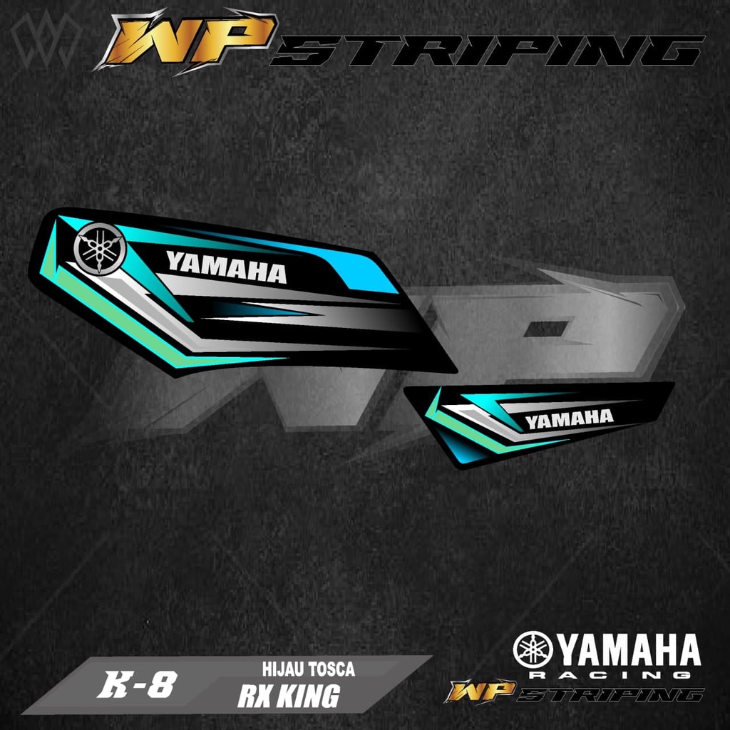 STRIPING RX KING - STIKER VARIASI LIST SKOTLET MOTOR YAMAHA RX KING - K-8