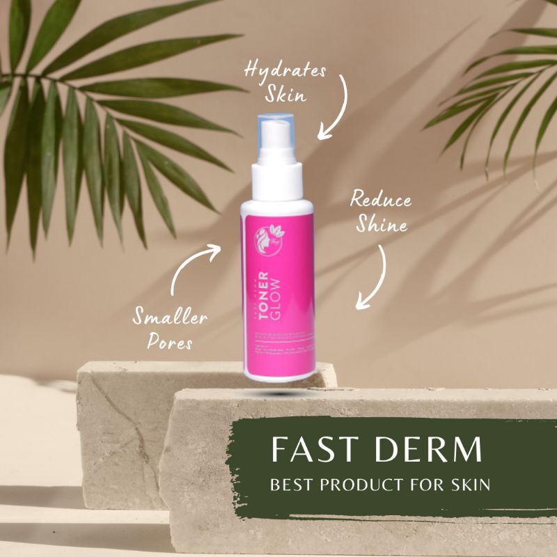 [ECER] TONER GLOW FAST DERM / TONER ACNE GLOW / AMAN SUDAH BPOM