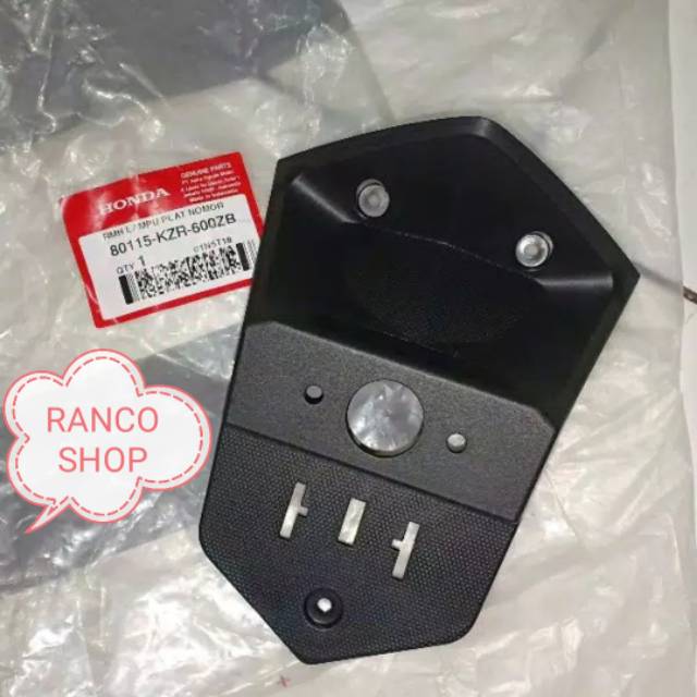 AHM ORI 100% RUMAH LAMPU PLAT NOMOR VARIO-FI 80115KZR600ZB