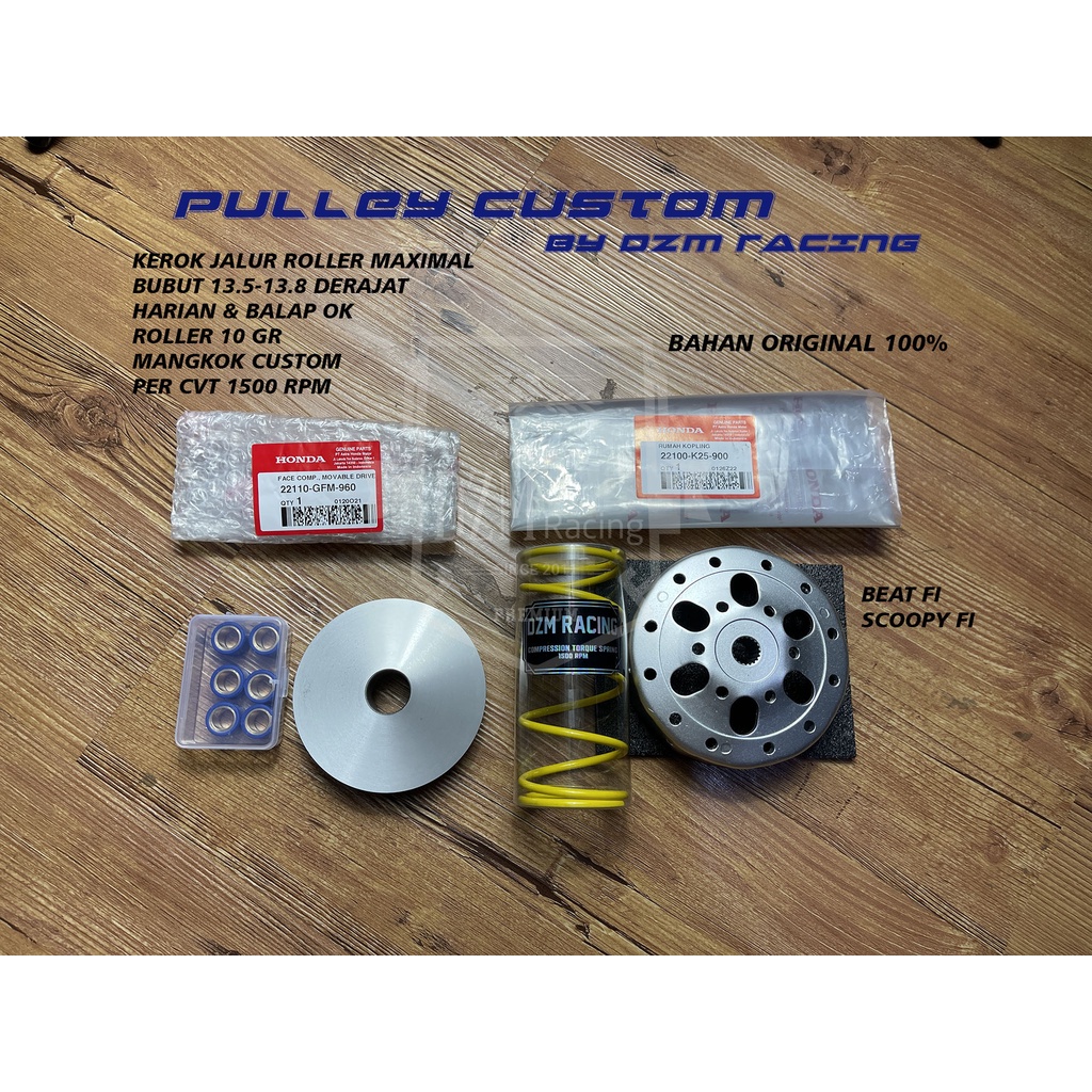 Paket Lengkap Pulley Rumah Roller beat fi 2013