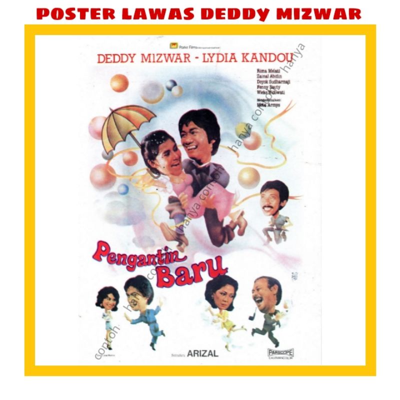 poster film lawas pengantin baru - poster film deddy mizwar