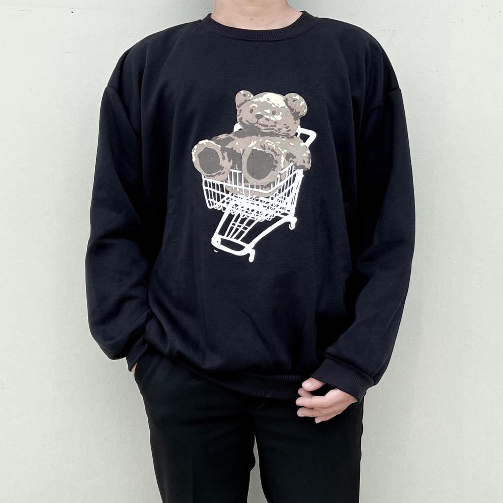 TROLLY BEAR SWEATER OVERSIZE PRIA SWITER CREWNECK