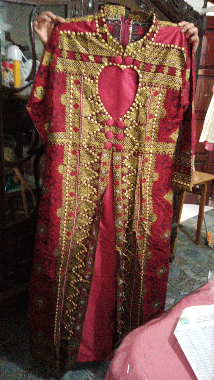 Couple Gamis Motif Songket / Batik Songket
