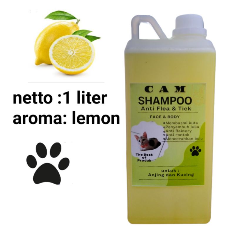 shampoo kucing &amp; anjing Anti kutu/anti jamur/pelembut bulu/netto: 1 liter