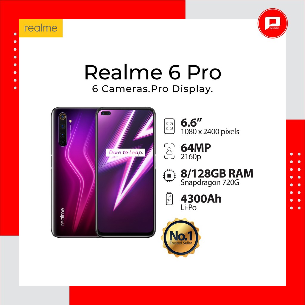 Realme 6 Pro 8/128GB - Garansi Resmi