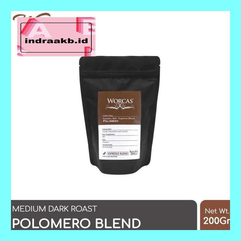 

Kops05X Kopi Polomero Espresso Blend 200 Gram (Biji/Bubuk) | Worcas Coffee - Kopi Biji Cof05Sc