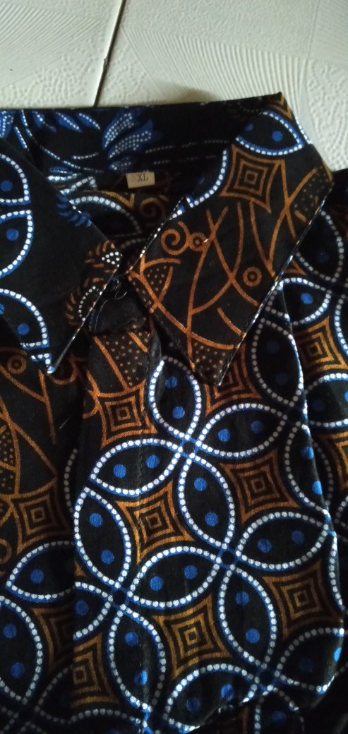 Bswart Batik Hrb026 Kenongo Hem Pendek Padi Pekalongan M L Xl Batik Pria Murah Modern Grosir