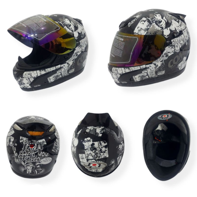 Helm Full Face Murah JPN Motif Komik