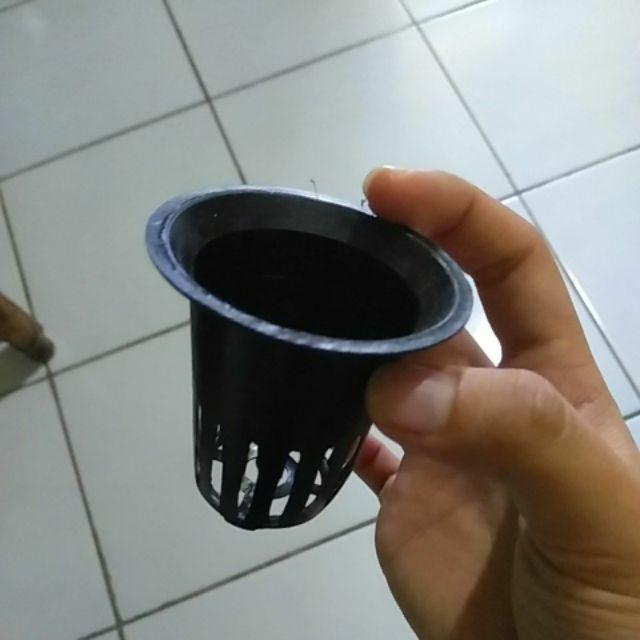 Yup  Netpot 5cm Hitam 100pcs Newdesign Paket Murah Net Pot Hidroponik 5 Cm  Murah Bingit