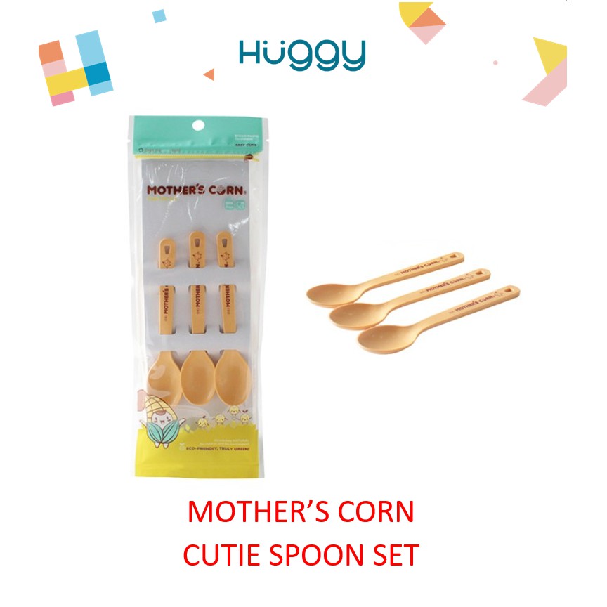 Mother's Corn Cutie Spoon Set Sendok Makan Bayi Mothers Corn