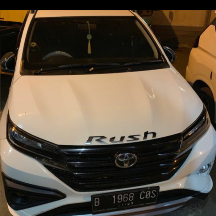 emblem logo ENGINE kap mesin TOYOTA RUSH all new rush / terios 2018 2019 2020 2021 2022 gr sport WARNA MERAH dan CHROME