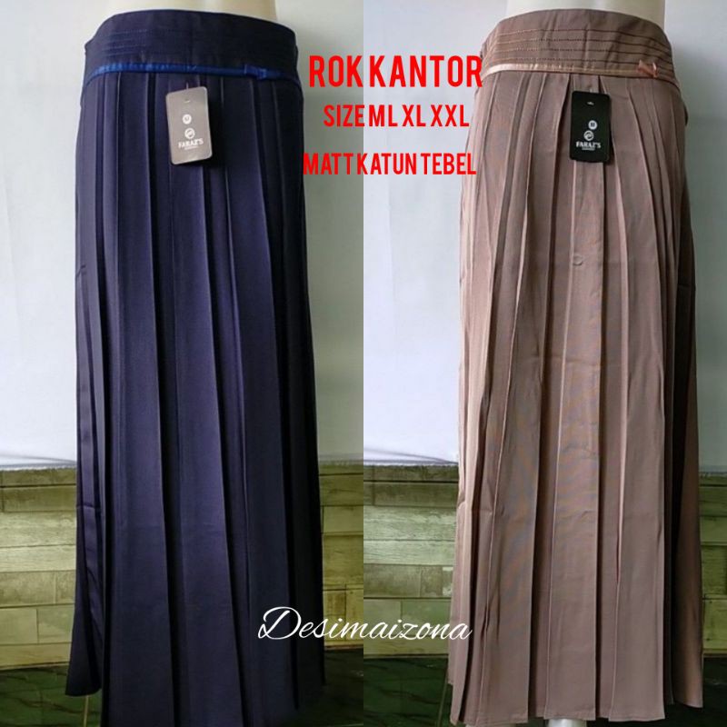 COD ROK KANTOR PLISKET//BAHAN KATUN PREMIUM//SIZE M, L ,XL ,XXL ,XXXL.