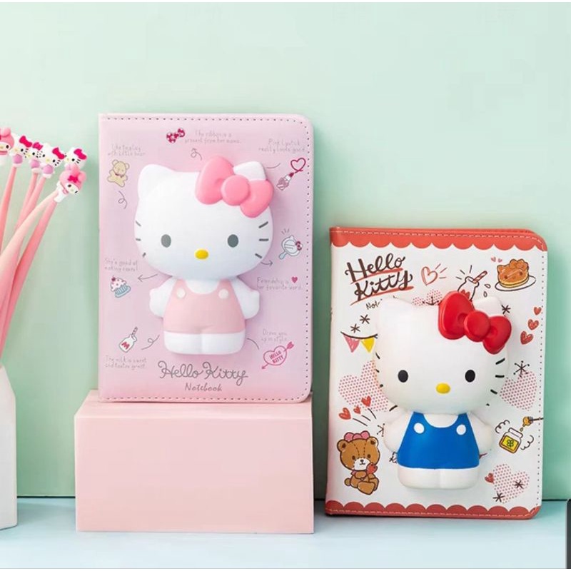 

Buku Diary/Book Journal Colorful Original 3D Squishy Hello Kitty/My Melody/Pompompurin