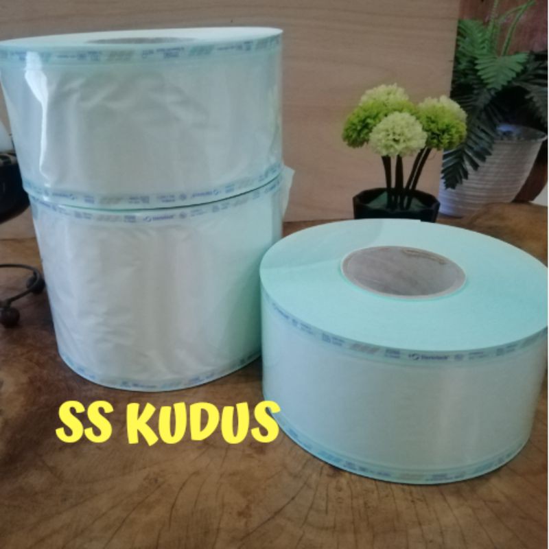 Pouches plastik sterilisasi flat 30 cm x 200 meter