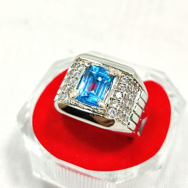 BATU BLUE TOPAZ ASLI NATURAL