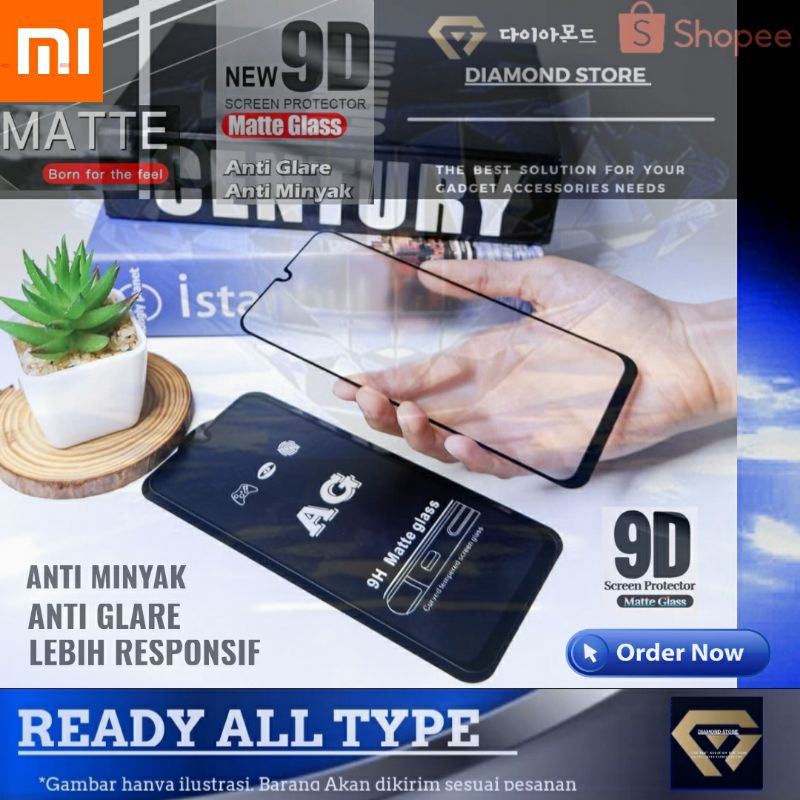 REDMI TEMPERED GLASS MATTE ANTI GLARE FULL COVER ANTI GORES REDMI 4A 5A 6A NOTE 6 6 PRO 7 7A NOTE 7 7 PRO 8 8A 8A PRO NOTE 8 8 PRO 9 9A 9C 9T NOTE 10 PRO 10A PRO MAX POCO F3 M3 F5 X5 PRO M5 M5S X3 A1+ A1 A2 2022 12C NOTE X5 PRO 12 PRO+