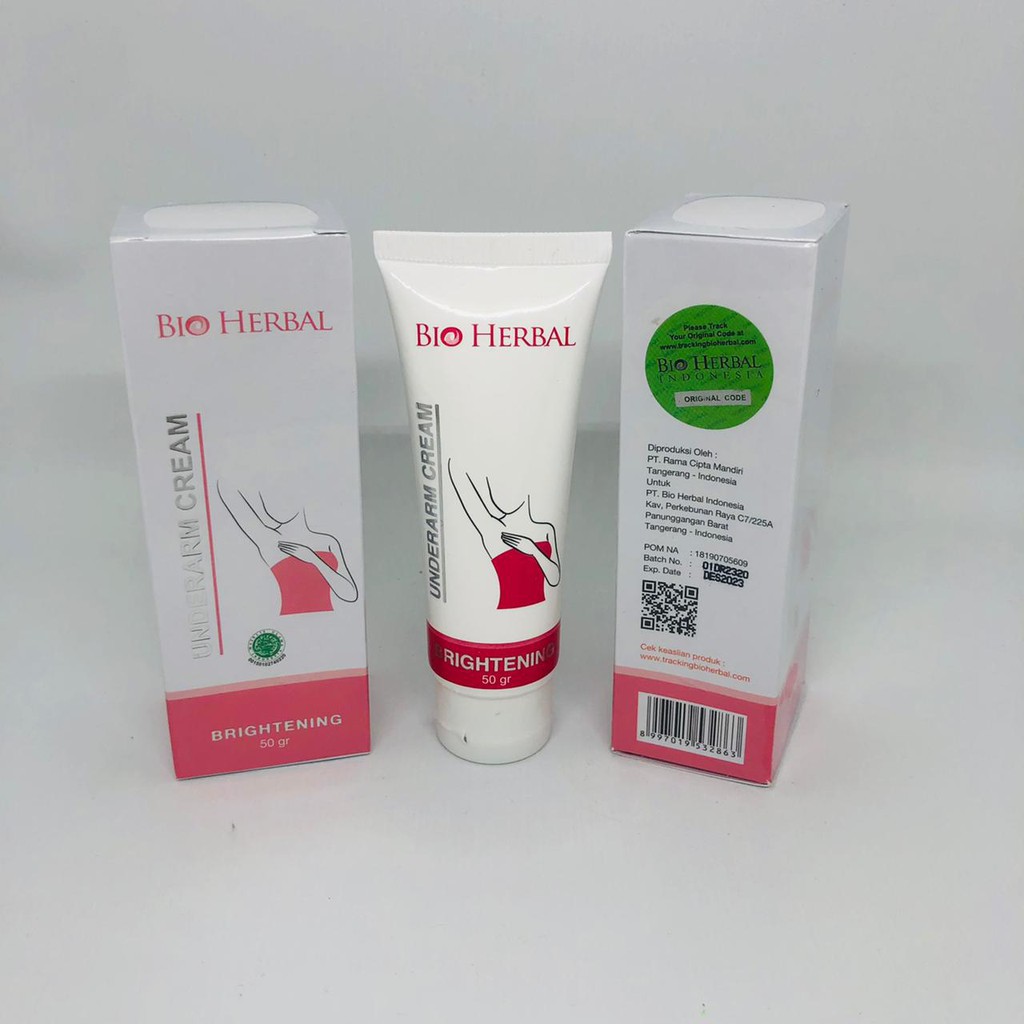 Underarm Cream Pemutih Lipatan Ketiak dan Selangkangan Bio Herbal Original Body Cream Lotion