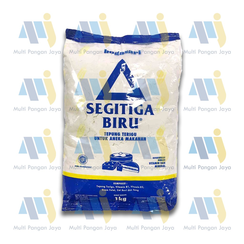 

Tepung Terigu Protein Sedang SEGITIGA BIRU Kemasan 1 kg