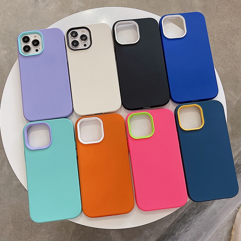 3 In 1 Soft Case Silikon Motif Kartun Untuk Iphone 11 12 13 Pro Max X Xs Max Xr 7 8 Plus SE 2020