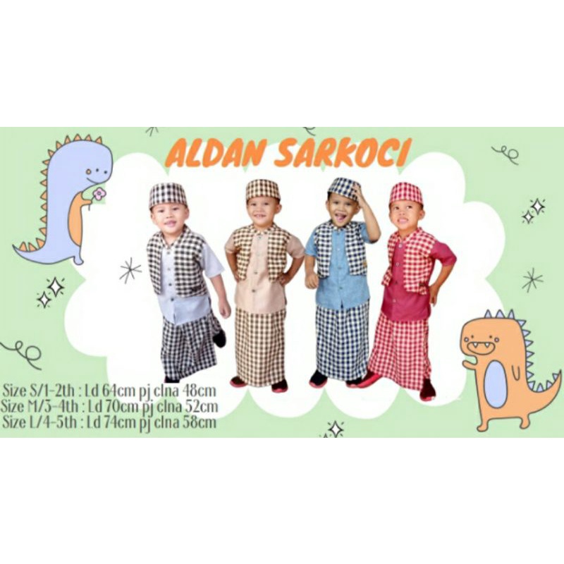 sarkoci anak, baju koko anak, sarung celana koko