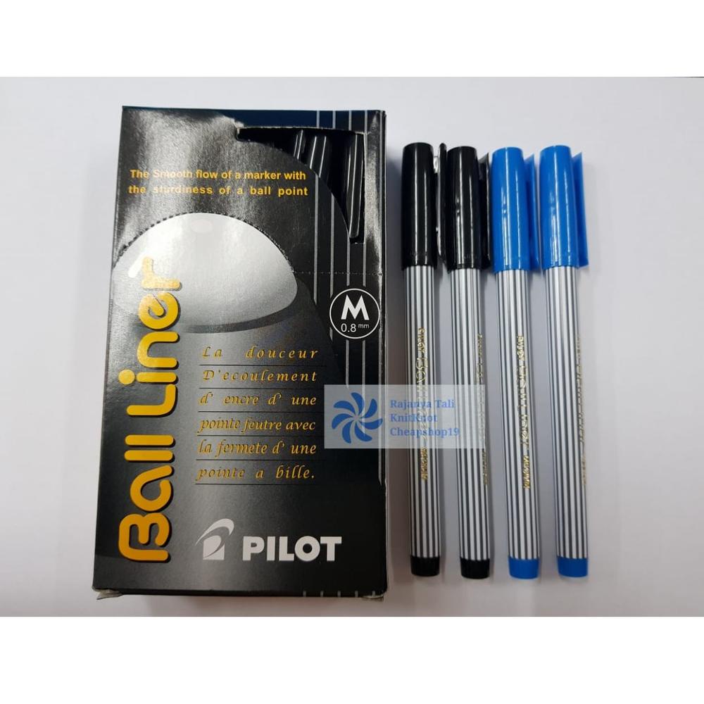 

[PRODUK WIDTJ] Ballpoint Pilot Ball liner (warna Hitam/Biru) PILOT IHT