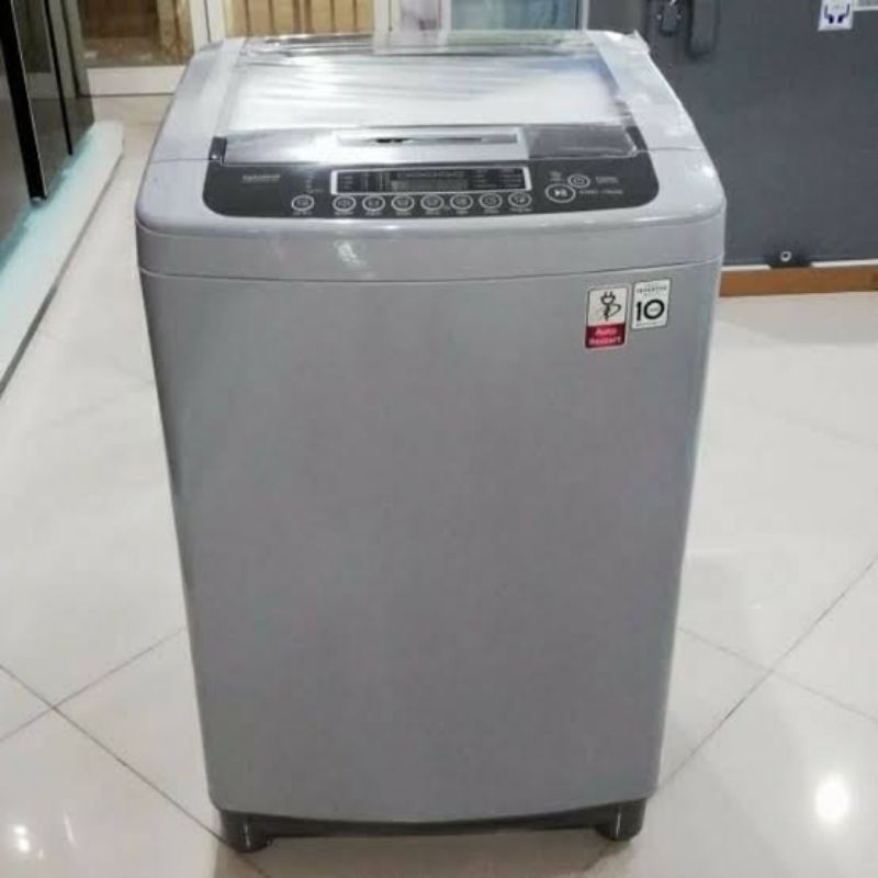 LG T2311VSPM MESIN CUCI TOP LOADING INVERTER 11 KG HEMAT LISTRIK