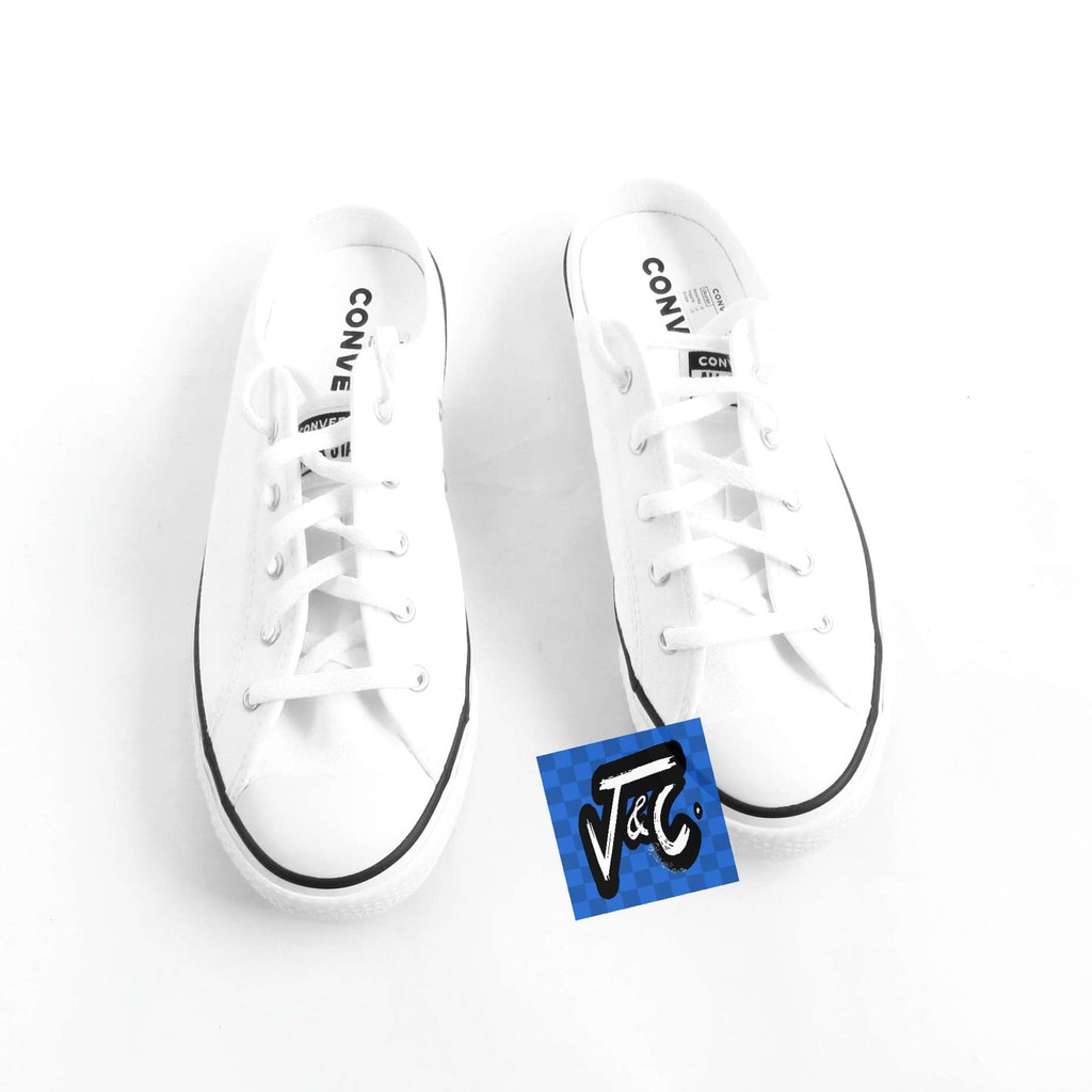 Sepatu Converse Chuck Taylor All Star Dainty Mule Slip On White Murah