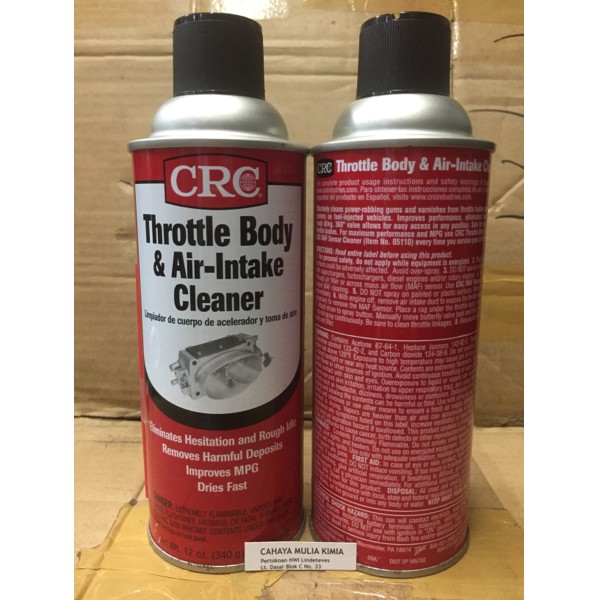 Crc throttle body & air intake cleaner/crc throttle body