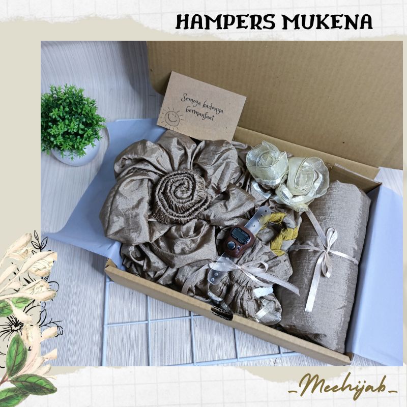 HAMPERS MUKENA MUKENAH RUKUH KADO HADIAH ULANG TAHUN WISUDA HANTARAN PERNIKAHAN GIFT